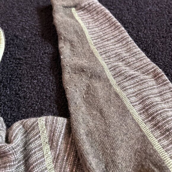 Kuhl Chianti Sweater Women M Green Knit Wool Blend Fleece Hooded Full Zip - Picture 5 of 8